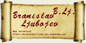 Branislav Ljubojev vizit kartica